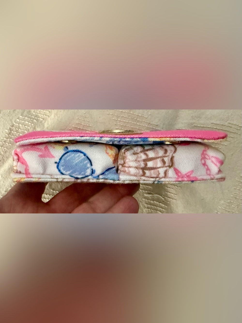 NWOT Lilly Pulitzer Crabtastic Canvas Playing Card Case/Wallet/Credit Card Case - Picture 3 of 6